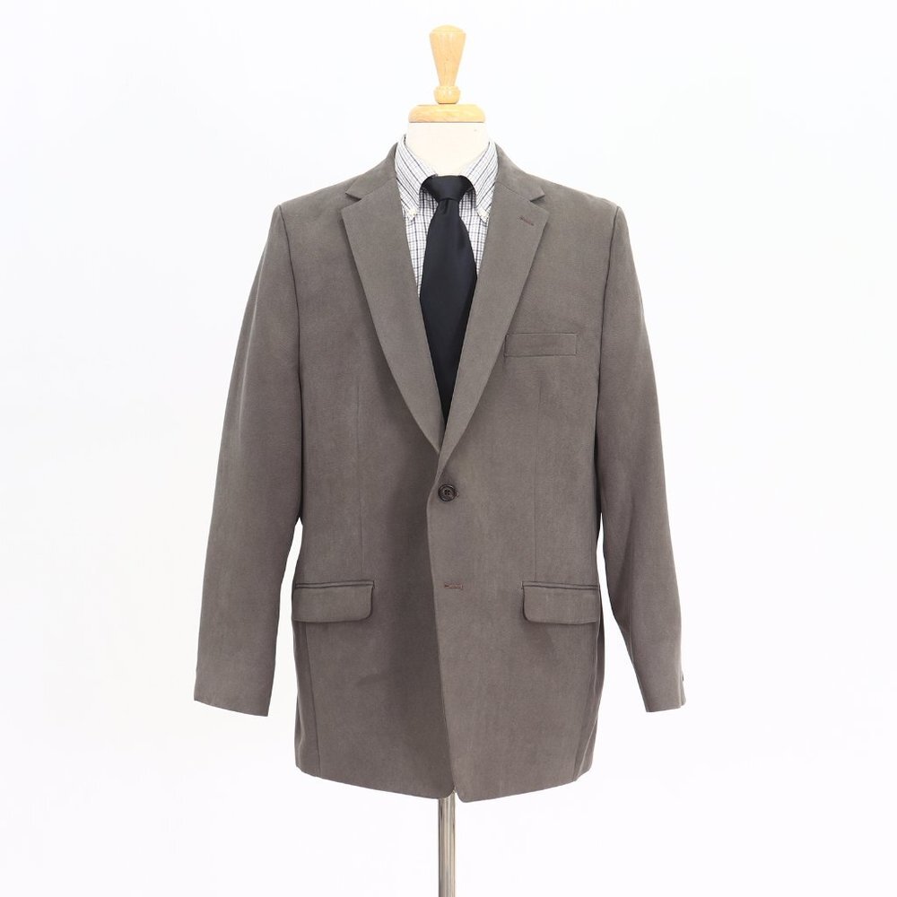 Ralph Lauren 50R Gray Solid 2-Button Sport Coat Blazer Jacket O408